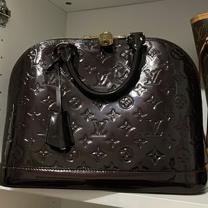 🔥Stunning🔥Louis Vuitton Amarante Monogram Vernis Alma PM